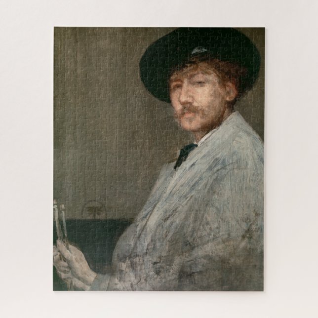 James Whistler - Portrait of the Painter Jigsaw Puzzle (Vertical)