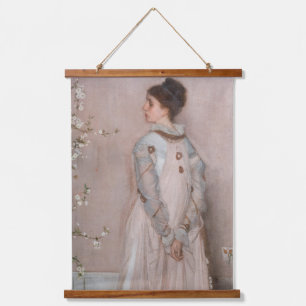 James Whistler - Symphony in Flesh Colour and Pink Hanging Tapestry