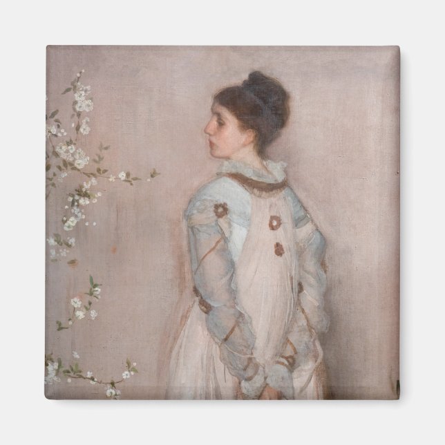 James Whistler - Symphony in Flesh Colour and Pink Magnet (Front)