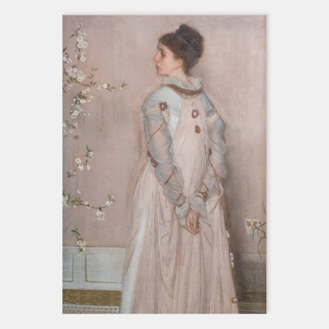 James Whistler - Symphony in Flesh Colour and Pink Wrapping Paper Sheet (Creator Uploaded)