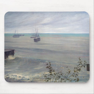 James Whistler - Symphony in Grey and Green Mouse Pad