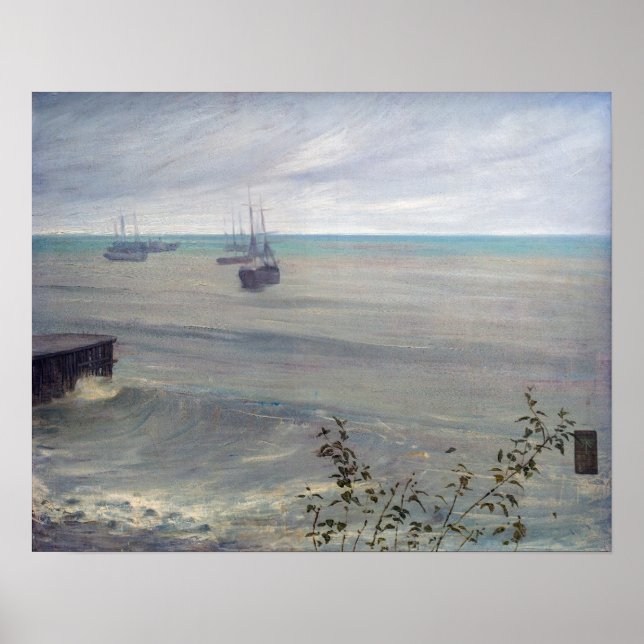 James Whistler - Symphony in Grey and Green Poster (Front)