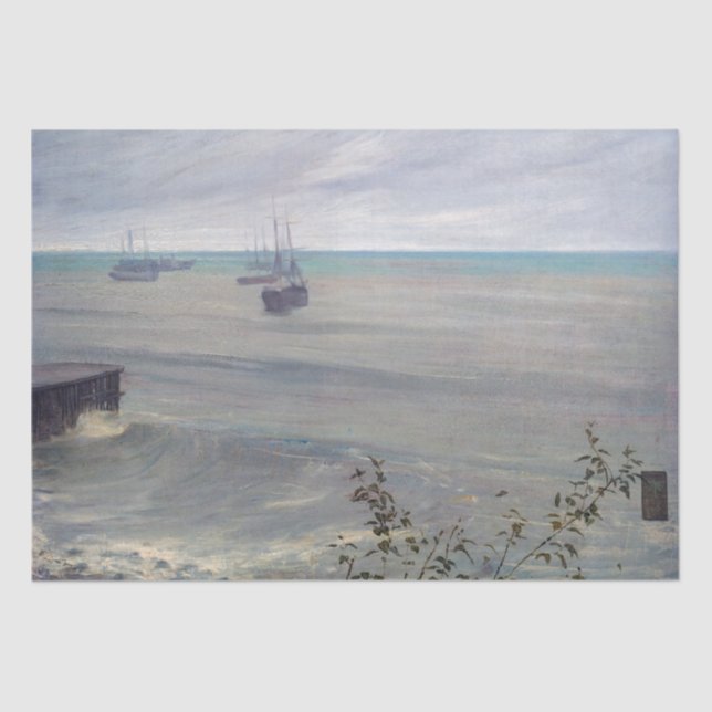 James Whistler - Symphony in Grey and Green Tissue Paper (Front)