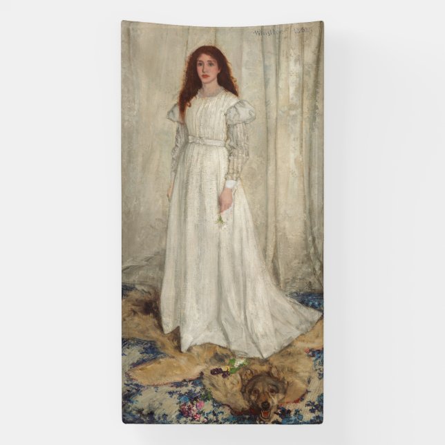 James Whistler - Symphony in White No. 1 Banner (Vertical)