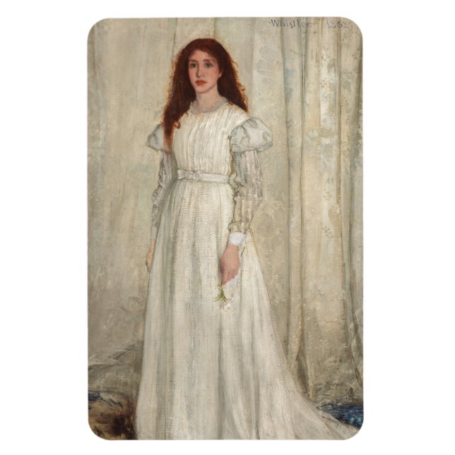 James Whistler - Symphony in White No. 1 Magnet (Vertical)