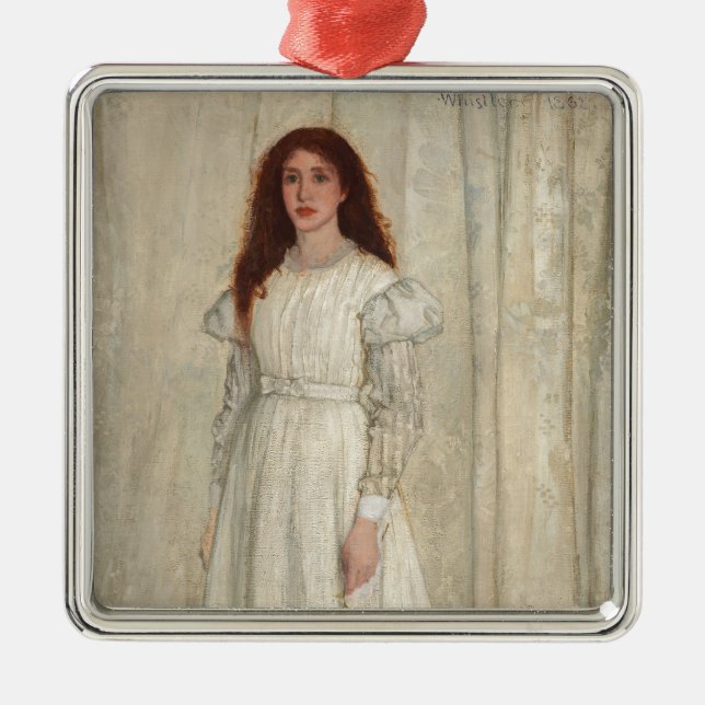 James Whistler - Symphony in White No. 1 Metal Ornament (Front)