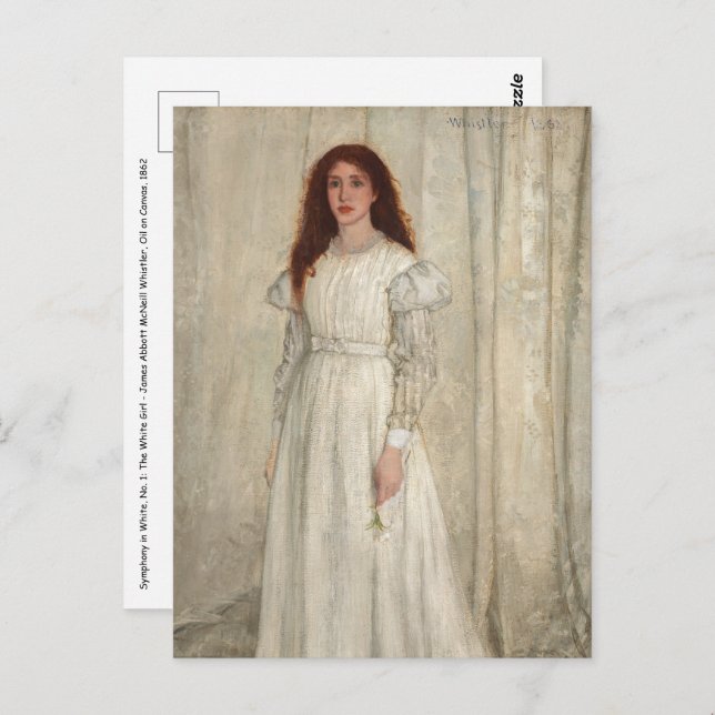 James Whistler - Symphony in White No. 1 Postcard (Front/Back)