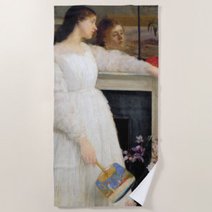 James Whistler - Symphony in White No. 2 Beach Towel