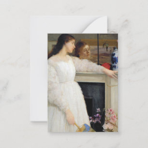 James Whistler - Symphony in White No. 2 Card