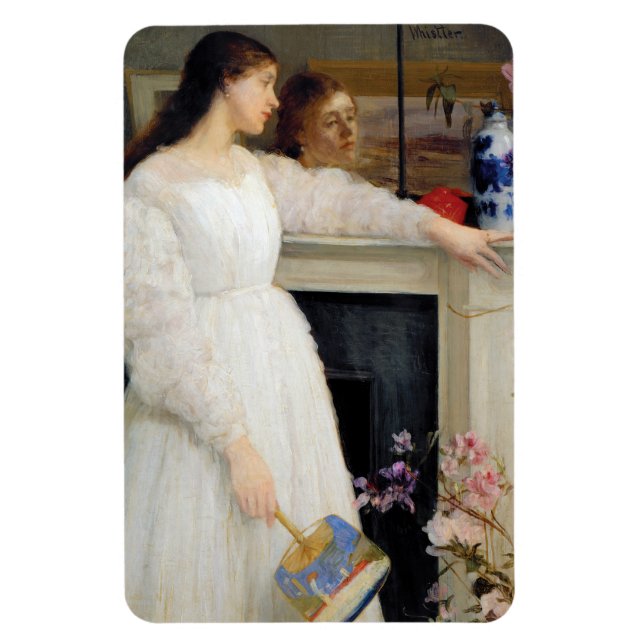 James Whistler - Symphony in White No. 2 Magnet (Vertical)