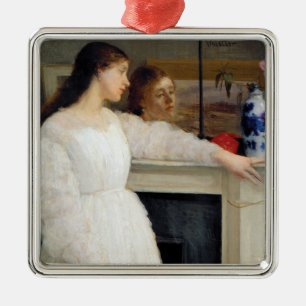 James Whistler - Symphony in White No. 2 Metal Ornament