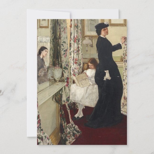 James Whistler - The Music Room Thank You Card (Front)