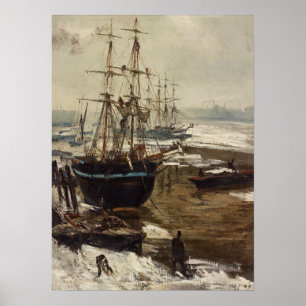 James Whistler - The Thames in Ice Poster