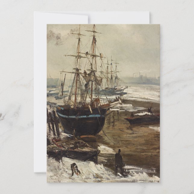 James Whistler - The Thames in Ice Thank You Card (Front)