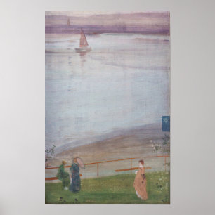 James Whistler - Variations in Violet and Green Poster