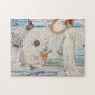 James Whistler - White Symphony, Three Girls Jigsaw Puzzle