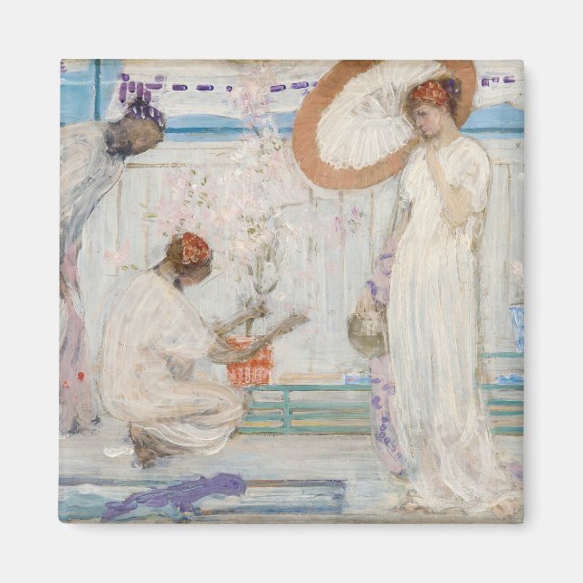 James Whistler - White Symphony, Three Girls Magnet (Front)