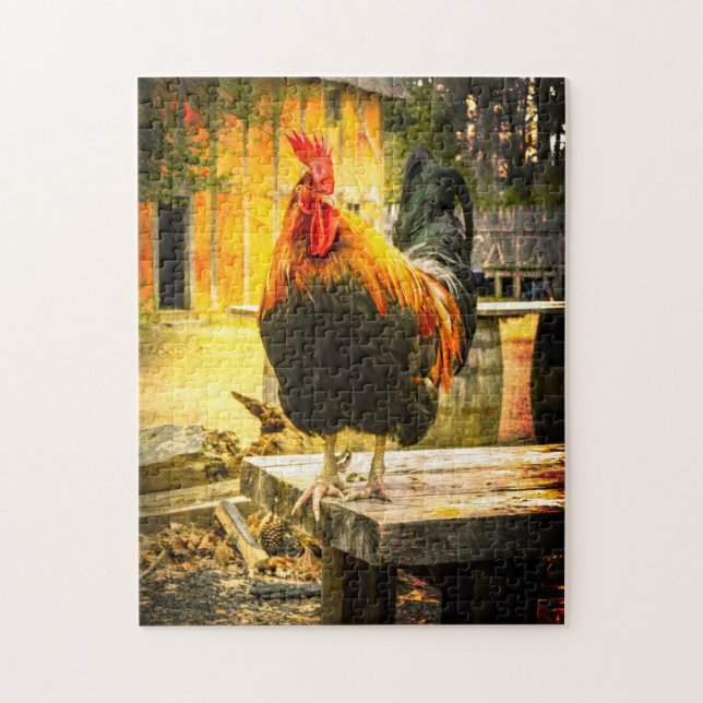 Jamestown Rooster Jigsaw Puzzle (Vertical)