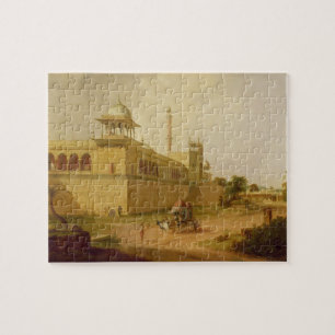 Jami Masjid, Delhi, 1811 (oil on canvas) Jigsaw Puzzle