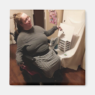 Jamie painting magnet