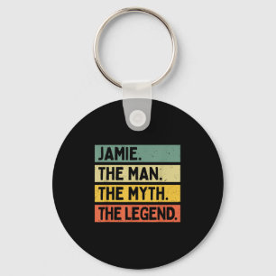Jamie The Man The Myth The Legend Funny Personaliz Key Ring