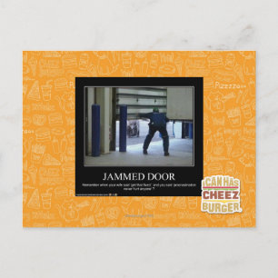 Jammed Door Postcard