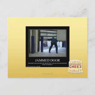 Jammed Door Postcard
