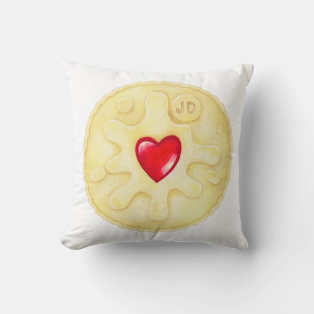 Jammie Dodger Biscuit Cushion (Front)
