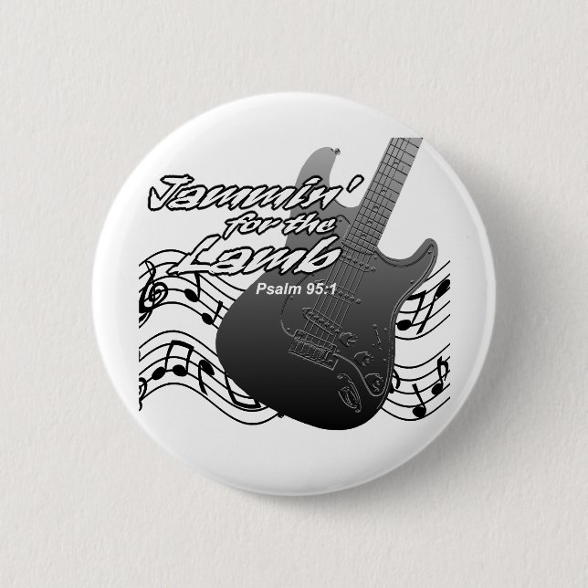 Jammin for the Lamb 6 Cm Round Badge (Front)
