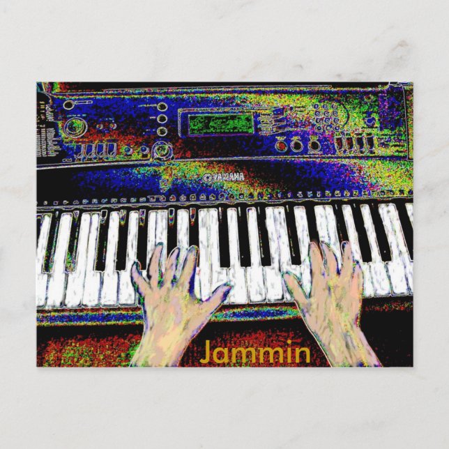 Jammin Keyboard Postcard (Front)