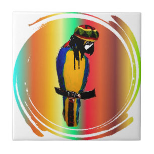 JAMMIN PARROT CERAMIC TILE