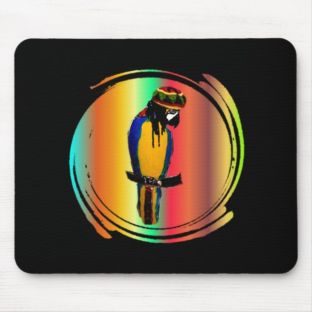 JAMMIN PARROT MOUSE PAD (Front)