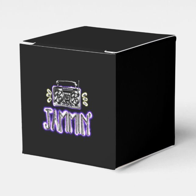 Jammin' with Boombox Favour Box (Front Side)
