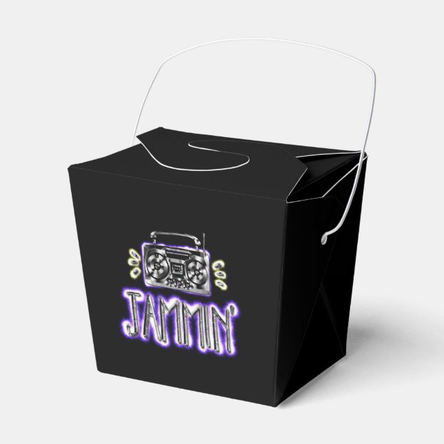 Jammin' with Boombox Favour Box (Front Side)
