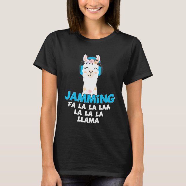Jamming La La Laa La La La Llama T-Shirt (Front)