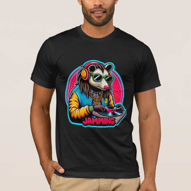 JAMMING-OPOSSUM DJ 4 T-Shirt (Front)