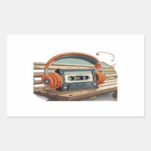 Jamming rectangular sticker