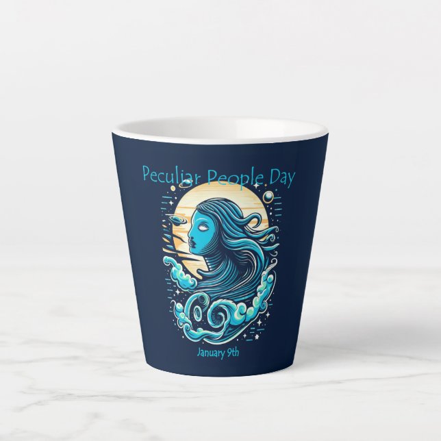 Jan 10th - Peculiar People Day Latte Mug (Front)