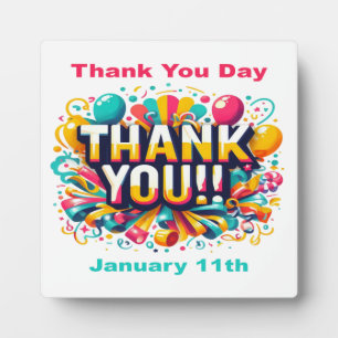 Jan 11th - Thank You Day Plaque