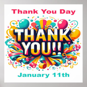 Jan 11th - Thank You Day Poster