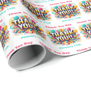 Jan 11th - Thank You Day Wrapping Paper