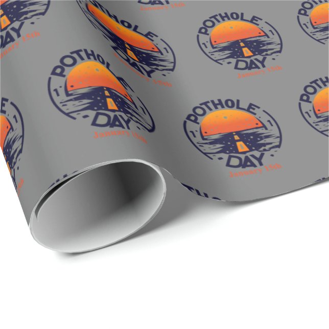 Jan 15th - Pothole Day Wrapping Paper (Roll Corner)