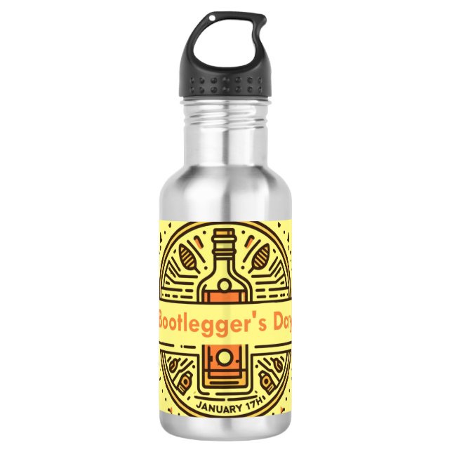 Jan 17th - Bootlegger's Day 710 Ml Water Bottle (Front)