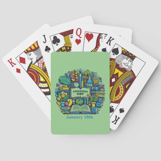 Jan 18th - Thesaurus Day Playing Cards (Back)