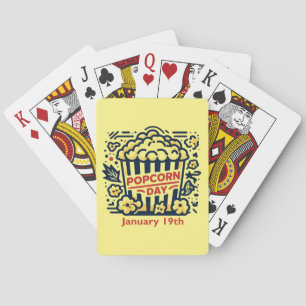 Jan 19th - Popcorn Day Playing Cards