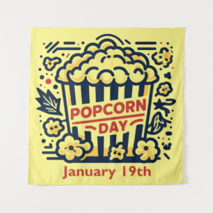 Jan 19th - Popcorn Day Tapestry