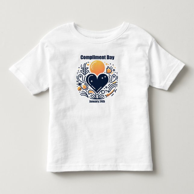 Jan 24th - Compliment Day Toddler T-Shirt (Front)