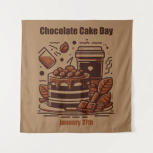 Jan 27th - Chocolate Cake Day Tapestry