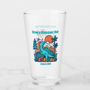 Jan 30th - Draw a Dinosaur Day Glass