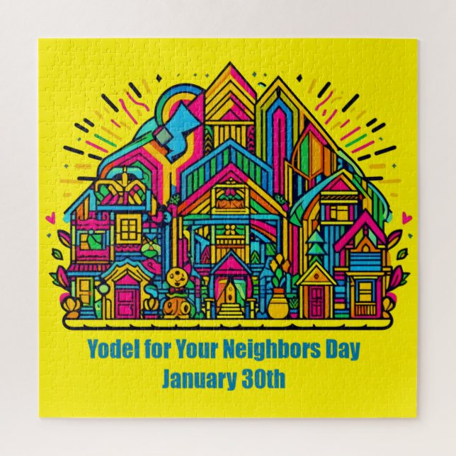 Jan 30th - Yodel for Your Neighbour Day Jigsaw Puzzle (Vertical)